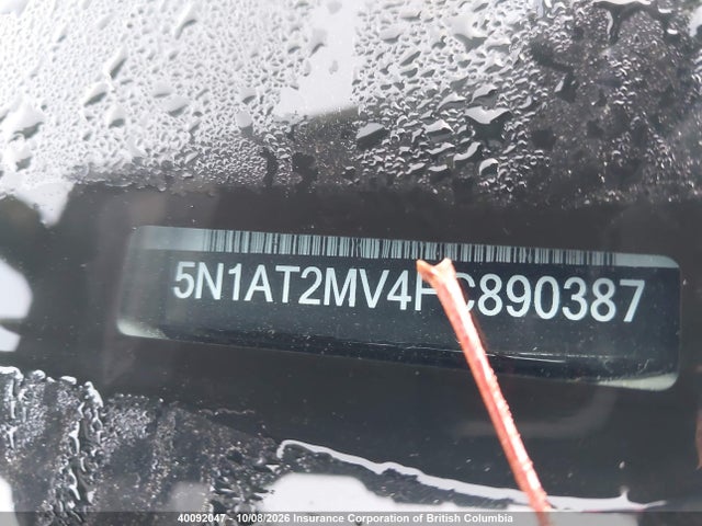 Auction sale of the 2015 Nissan Rogue, vin: 5N1AT2MV4FC890387, lot number: 40092047