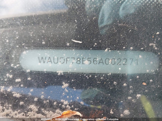 40092052 :رقم المزاد ، WAUDF78E56A002271 vin ، 2006 Audi A4 مزاد بيع