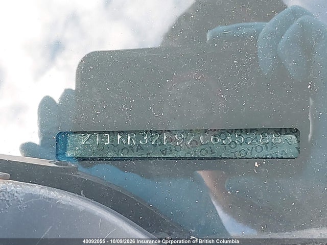 40092055 :رقم المزاد ، 2T1KR32E97C635288 vin ، 2007 Toyota Corolla Matrix Xr مزاد بيع