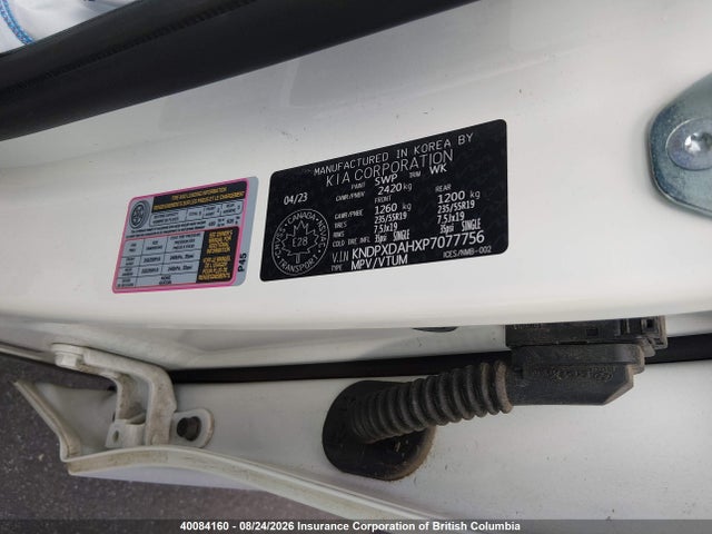 KNDPXDAHXP7077756 KIA Sportage Sx