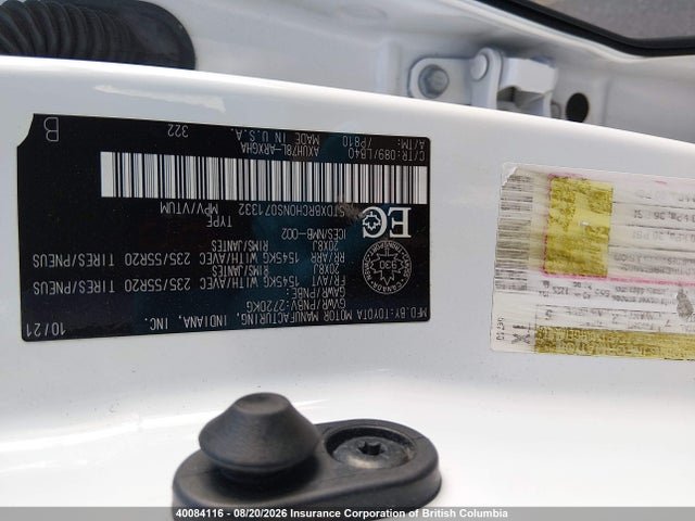 5TDXBRCH0NS071332 Toyota Highlander Hybrid Limited/hybrid Platinum