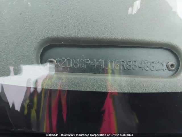 40086541 :رقم المزاد ، 2D8GP44L06R884382 vin ، 2006 Dodge Grand Caravan Sxt مزاد بيع