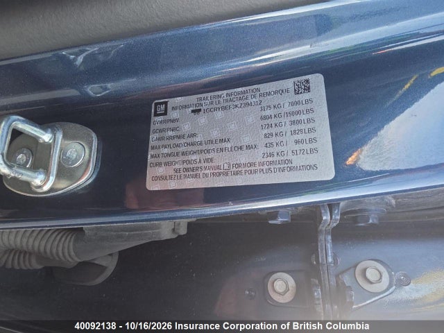 Продаж на аукціоні авто 2019 Chevrolet Silverado K1500 Custom, vin: 1GCRYBEF3KZ394312, номер лоту: 40092138