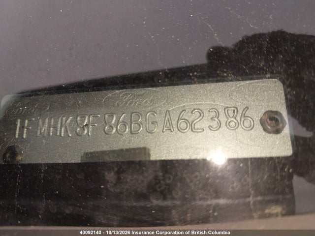 Aukcja sprzedaży 2011 Ford Explorer Limited, vin: 1FMHK8F86BGA62386, numer aukcji: 40092140