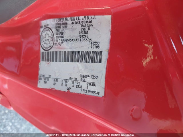 Aukcja sprzedaży 1999 Ford Mustang Gt, vin: 1FAFP45X4XF185606, numer aukcji: 40092141