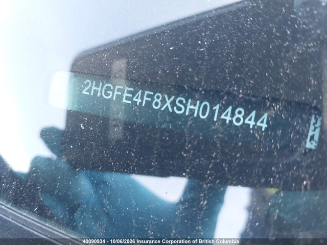 40090934 :رقم المزاد ، 2HGFE4F8XSH014844 vin ، 2025 Honda Civic Sport/sport Touring مزاد بيع