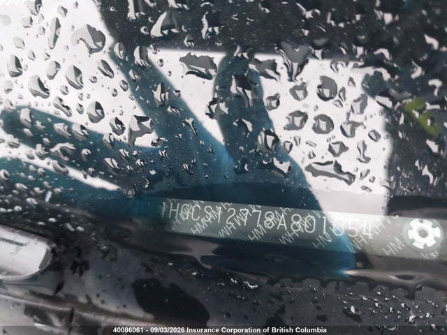 40086061 :رقم المزاد ، 1HGCS12778A801054 vin ، 2008 Honda Accord Ex مزاد بيع