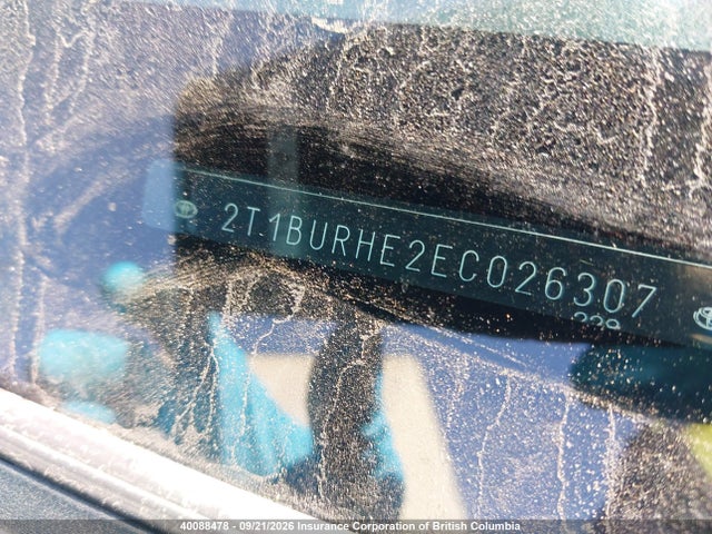 Продажа на аукционе авто 2014 Toyota Corolla L/le/le Pls/prm/s/s Pls, vin: 2T1BURHE2EC026307, номер лота: 40088478