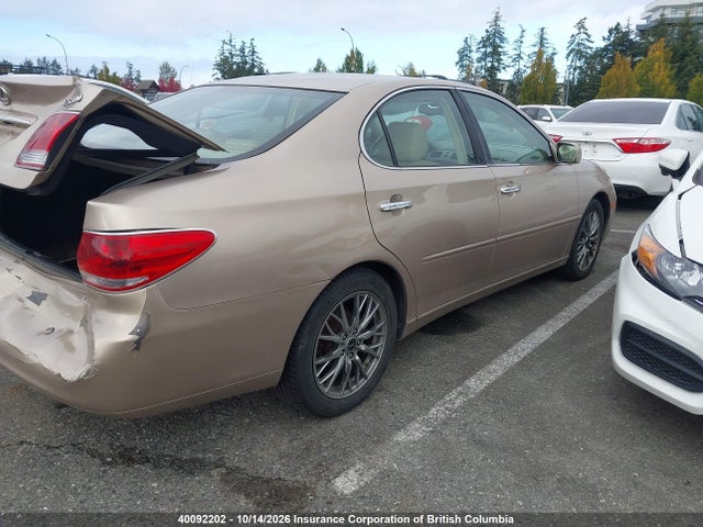 40092202 :رقم المزاد ، JTHBA30G955076250 vin ، 2005 Lexus Es330 مزاد بيع