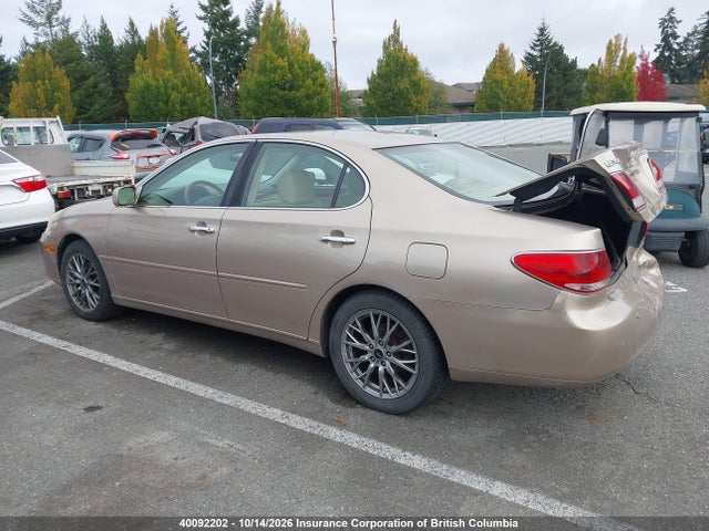 40092202 :رقم المزاد ، JTHBA30G955076250 vin ، 2005 Lexus Es330 مزاد بيع