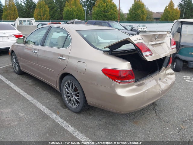 40092202 :رقم المزاد ، JTHBA30G955076250 vin ، 2005 Lexus Es330 مزاد بيع