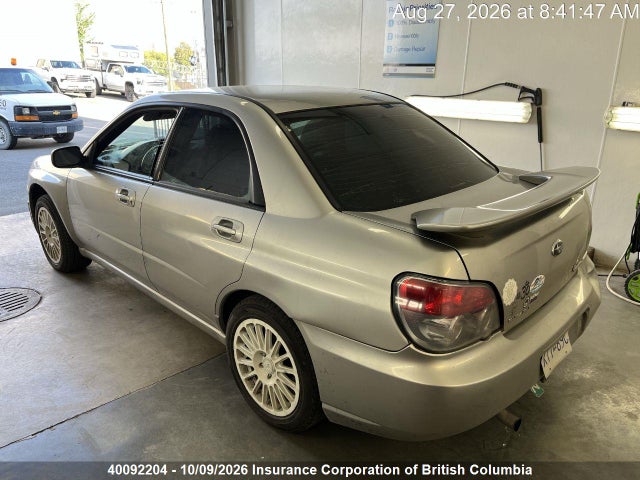 2006 Subaru Impreza 2.5i მანქანა იყიდება აუქციონზე, vin: JF1GD67646H517852, აუქციონის ნომერი: 40092204