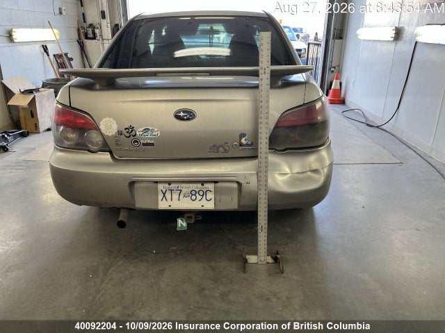 2006 Subaru Impreza 2.5i მანქანა იყიდება აუქციონზე, vin: JF1GD67646H517852, აუქციონის ნომერი: 40092204