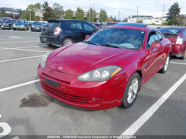 40092244 :رقم المزاد ، KMHHM65D27U247542 vin ، 2007 Hyundai Tiburon Gs مزاد بيع