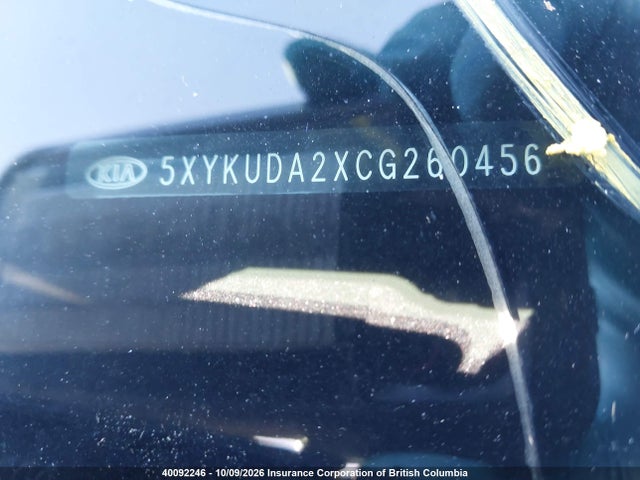 Продаж на аукціоні авто 2012 Kia Sorento Ex Luxury V6/ex V6, vin: 5XYKUDA2XCG260456, номер лоту: 40092246
