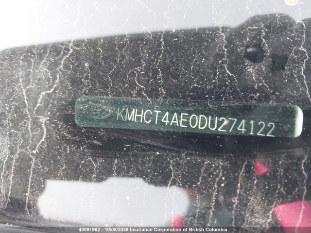 Aukcja sprzedaży 2013 Hyundai Accent Gl, vin: KMHCT4AE0DU274122, numer aukcji: 40091982