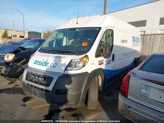 Продажа на аукционе авто 2020 Ram Promaster 3500 High Roof Extended 159 In. Wb, vin: 3C6URVJG0LE145512, номер лота: 40092273