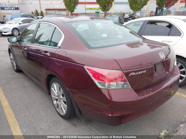 Aukcja sprzedaży 2008 Honda Accord Exl, vin: 1HGCP26858A804092, numer aukcji: 40092304