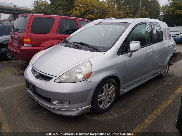 2007 Honda Fit S მანქანა იყიდება აუქციონზე, vin: JHMGD38607S814420, აუქციონის ნომერი: 40091777