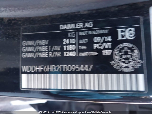 WDDHF6HB2FB095447 Mercedes-Benz E 400 4matic