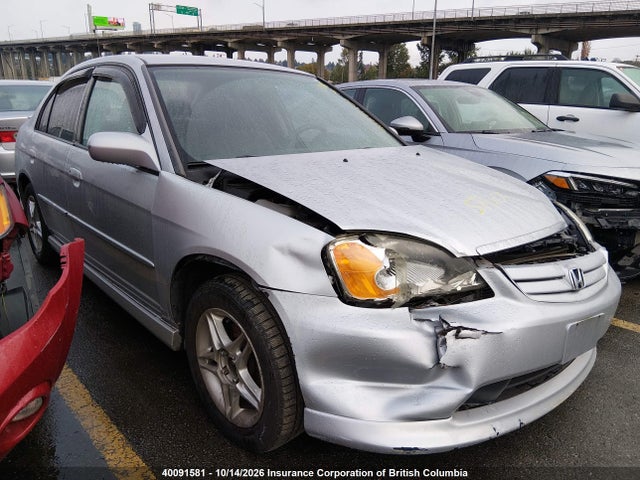 40091581 :رقم المزاد ، 2HGES15623H928025 vin ، 2003 Honda Civic Lx مزاد بيع