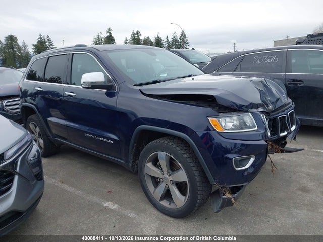 Продажа на аукционе авто 2016 Jeep Grand Cherokee Limited, vin: 1C4RJFBG1GC431442, номер лота: 40088411