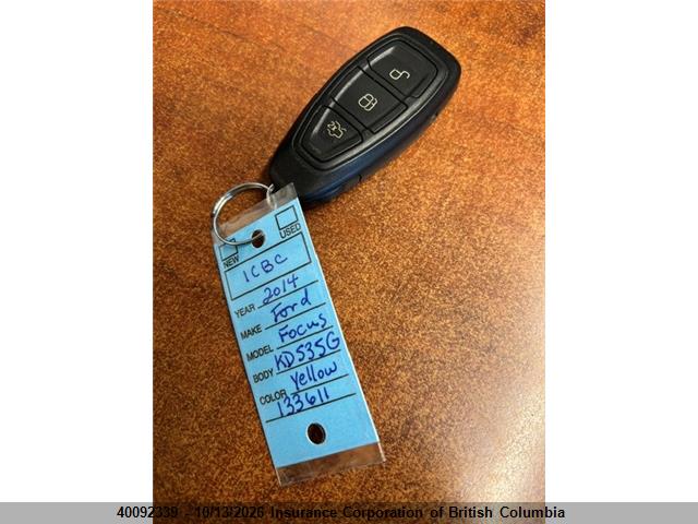 40092339 :رقم المزاد ، 1FADP3L96EL133611 vin ، 2014 Ford Focus مزاد بيع