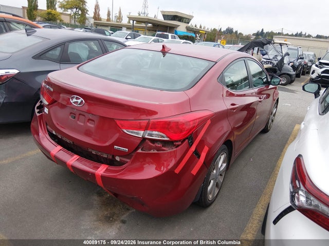 Aukcja sprzedaży 2013 Hyundai Elantra Limited, vin: 5NPDH4AE1DH450891, numer aukcji: 40089175