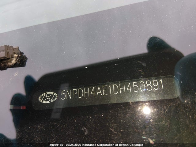 Aukcja sprzedaży 2013 Hyundai Elantra Limited, vin: 5NPDH4AE1DH450891, numer aukcji: 40089175