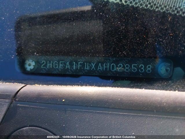 Aukcja sprzedaży 2010 Honda Civic, vin: 2HGFA1F4XAH028538, numer aukcji: 40092355