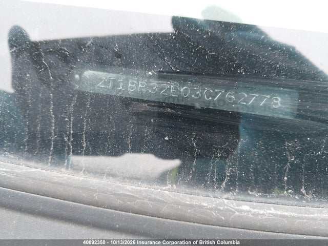 Aukcja sprzedaży 2003 Toyota Corolla Ce/le/sport, vin: 2T1BR32E03C762778, numer aukcji: 40092358