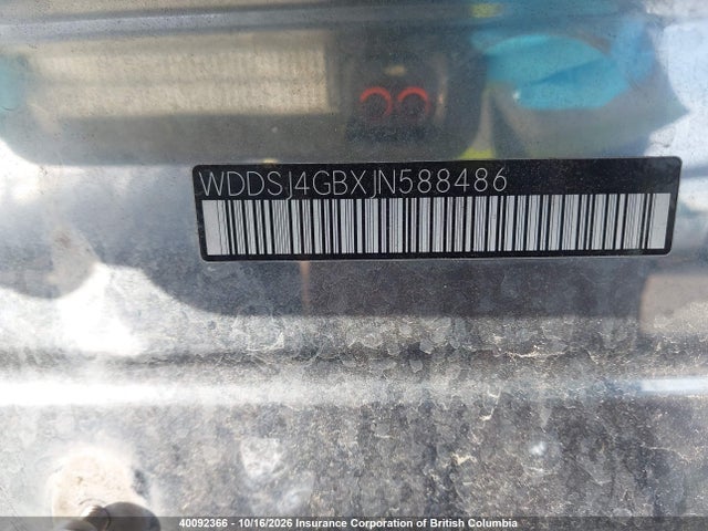 WDDSJ4GBXJN588486 Mercedes-Benz CLA 250 4MATIC