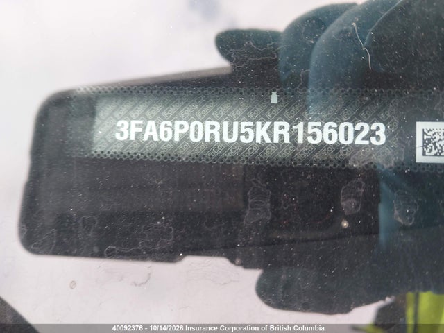40092376 :رقم المزاد ، 3FA6P0RU5KR156023 vin ، 2019 Ford Fusion Hybrid Titanium مزاد بيع