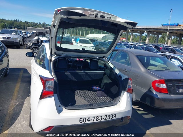 Aukcja sprzedaży 2020 Toyota Prius Le/xle, vin: JTDL9RFU3L3019081, numer aukcji: 40080193