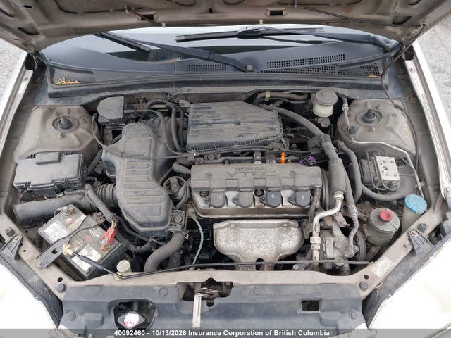 2002 Honda Civic მანქანა იყიდება აუქციონზე, vin: 2HGES26772H523659, აუქციონის ნომერი: 40092460
