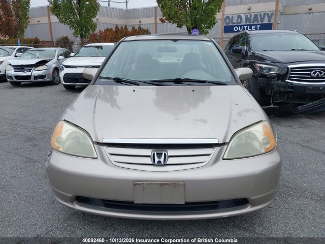 2002 Honda Civic მანქანა იყიდება აუქციონზე, vin: 2HGES26772H523659, აუქციონის ნომერი: 40092460