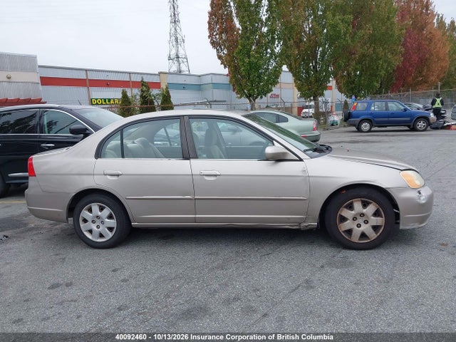 2002 Honda Civic მანქანა იყიდება აუქციონზე, vin: 2HGES26772H523659, აუქციონის ნომერი: 40092460