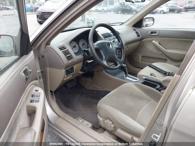 2002 Honda Civic მანქანა იყიდება აუქციონზე, vin: 2HGES26772H523659, აუქციონის ნომერი: 40092460