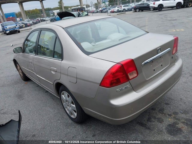 2002 Honda Civic მანქანა იყიდება აუქციონზე, vin: 2HGES26772H523659, აუქციონის ნომერი: 40092460