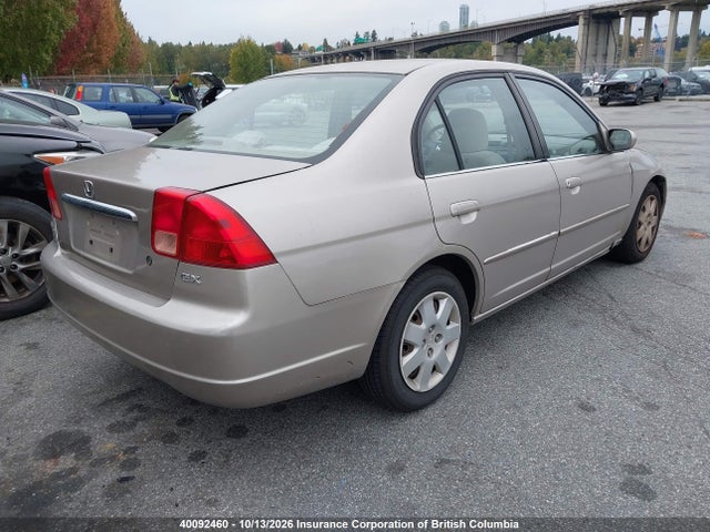 2002 Honda Civic მანქანა იყიდება აუქციონზე, vin: 2HGES26772H523659, აუქციონის ნომერი: 40092460