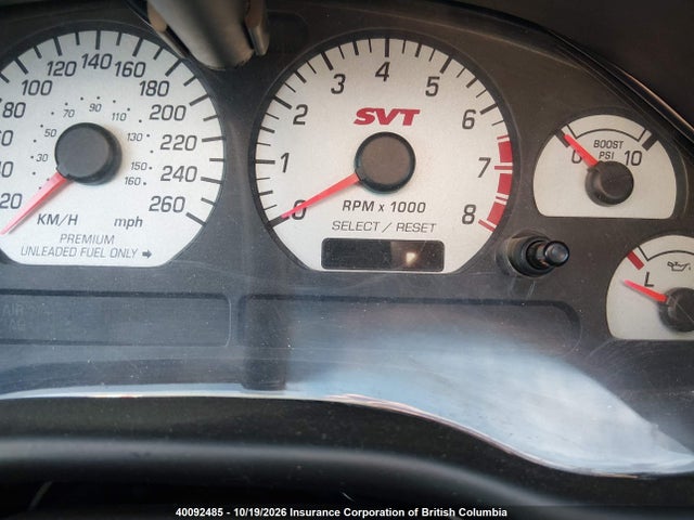 Aukcja sprzedaży 2004 Ford Mustang Cobra Svt, vin: 1FAFP49Y54F188013, numer aukcji: 40092485