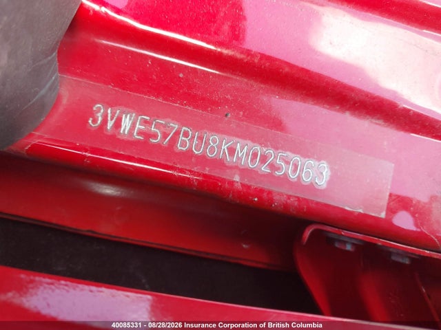 40085331 :رقم المزاد ، 3VWE57BU8KM025063 vin ، 2019 Volkswagen Jetta Sel مزاد بيع