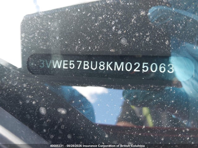 40085331 :رقم المزاد ، 3VWE57BU8KM025063 vin ، 2019 Volkswagen Jetta Sel مزاد بيع