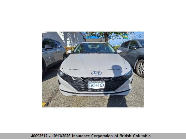 40092512 :رقم المزاد ، KMHLM4AG1NU277272 vin ، 2022 Hyundai Elantra Sel مزاد بيع