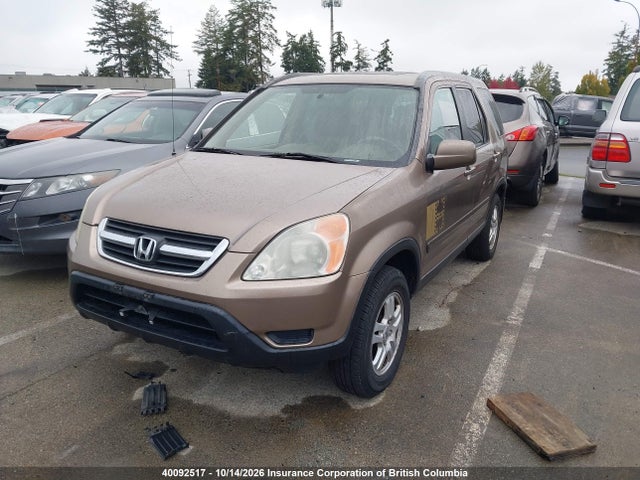 40092517 :رقم المزاد ، JHLRD789X4C802747 vin ، 2004 Honda Cr-v مزاد بيع