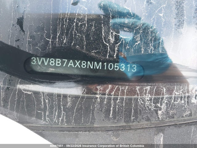 3VV8B7AX8NM105313 Volkswagen Tiguan Se R-line Black