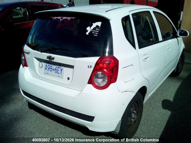 40092607 :رقم المزاد ، 3G1TX65E49L129190 vin ، 2009 Chevrolet Aveo مزاد بيع