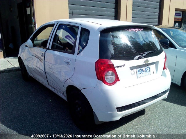 40092607 :رقم المزاد ، 3G1TX65E49L129190 vin ، 2009 Chevrolet Aveo مزاد بيع