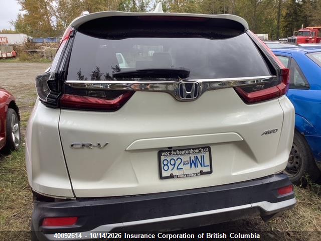 40092614 :رقم المزاد ، 2HKRW2H82LH225670 vin ، 2020 Honda Cr-v مزاد بيع