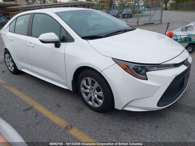 Продаж на аукціоні авто 2020 Toyota Corolla Le, vin: 5YFBPRBE0LP138391, номер лоту: 40092704